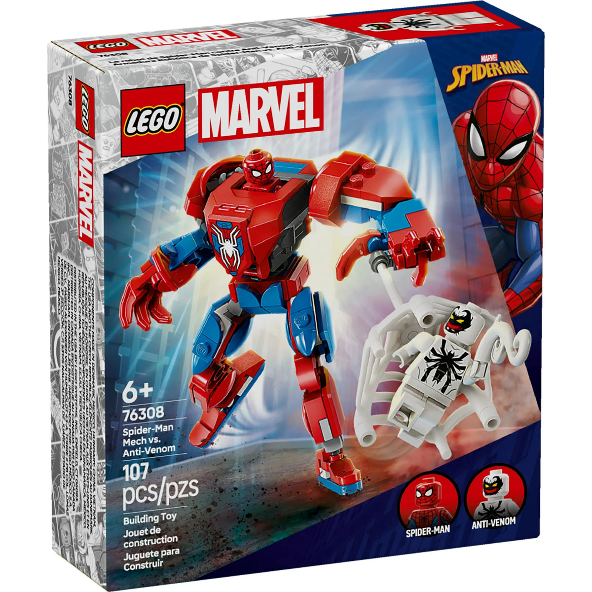 ليجو 76308 مارفل سبايدرمان ميك ضد أنتي فينوم مكعبات التركيب LEGO