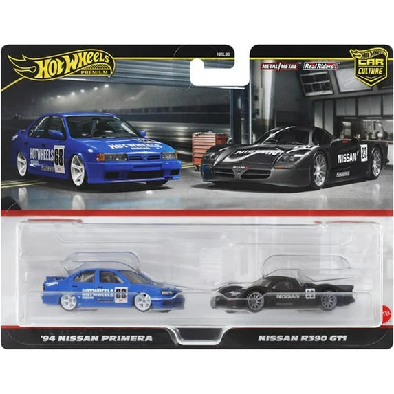 هوت ويلز سيارتي نيسان بريميرا ونيسان جي تي سيارات داي كاست HotWheels