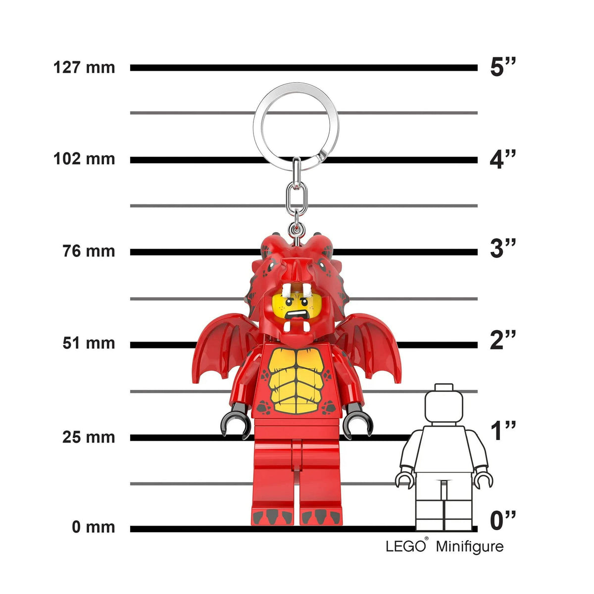ليجو اي كيو سلسلة مفاتيح دراغون سوت غاي مكعبات التركيب LEGO