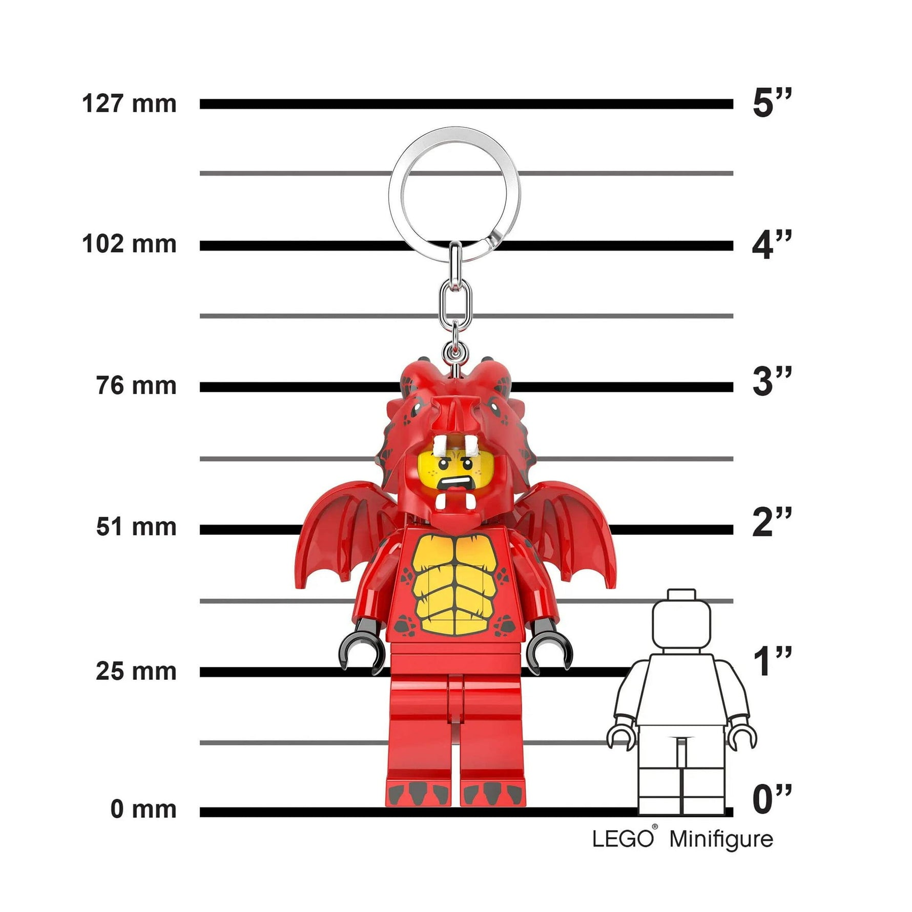 ليجو اي كيو سلسلة مفاتيح دراغون سوت غاي مكعبات التركيب LEGO