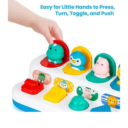 هوانجر لعبة نشاط المركبات المنبثقة بيك آ بو مواليد تفاعلي HUANGER