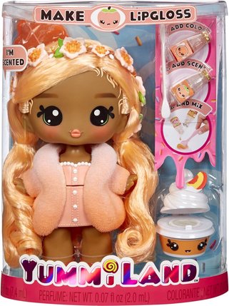 يامي لاند ملمع الشفاه دمية بايبر بيتشي دمية مع اكسسوارات Yummiland