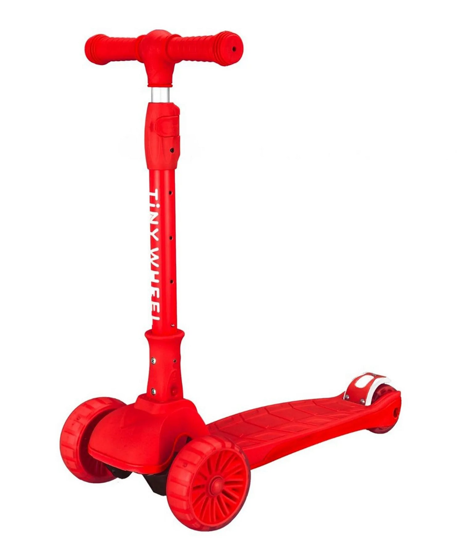 تايني ويل سكوتر أحمر كرزي 3 كفرات قابل للطي سكوتر 3 عجلات Tiny Wheel