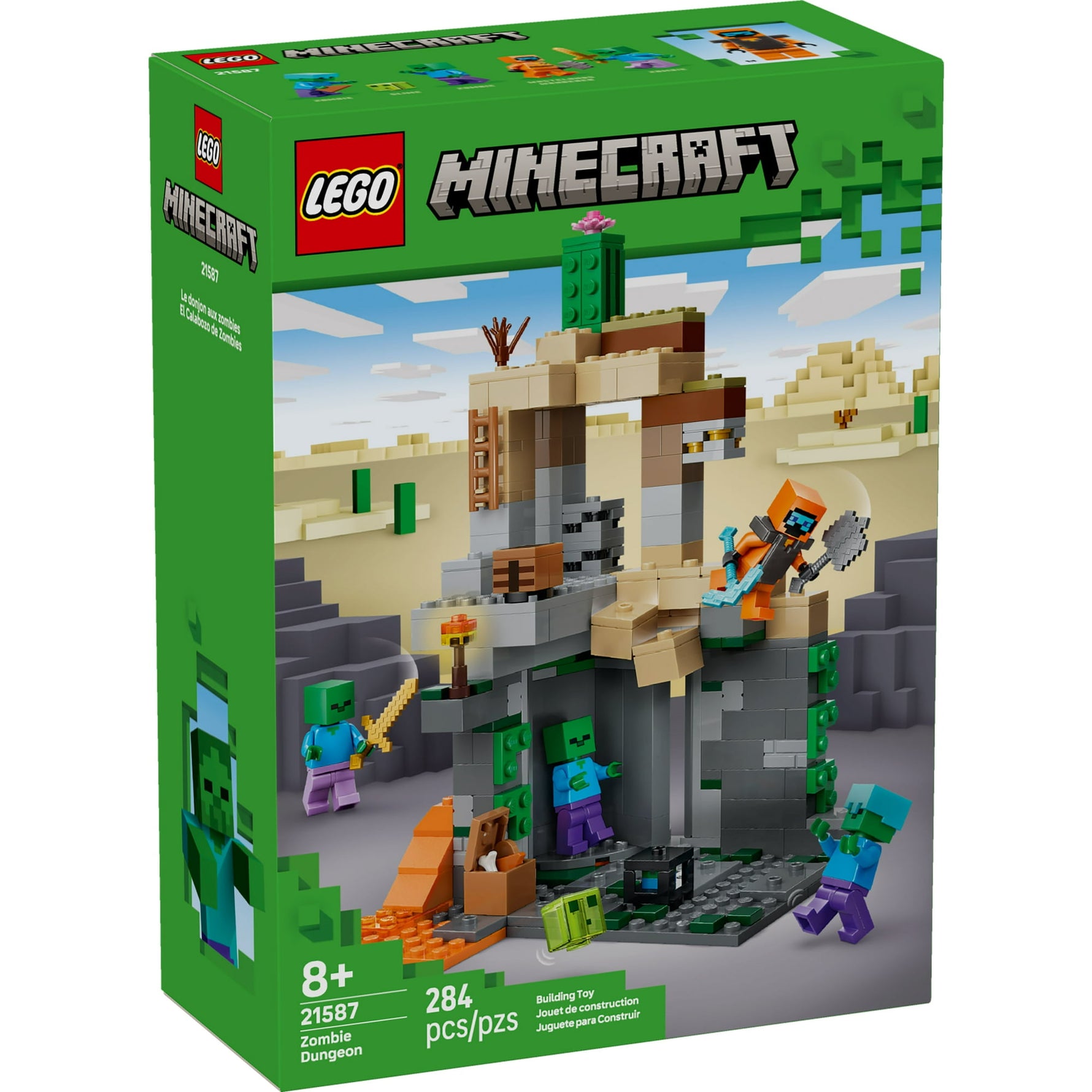 ليجو 21587 ماين كرافت زنزانة الزومبي مكعبات التركيب LEGO