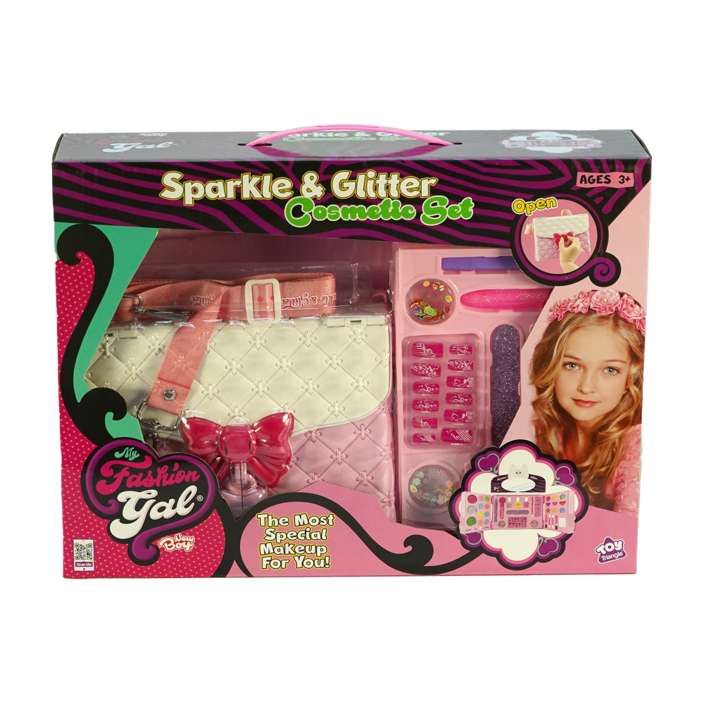 ماي فاشيون جال شنطة مستحضرات التجميل مع مناكير الخرز والاكسسوارات NewBoy