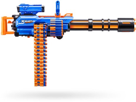 اكس شوت مسدس إيج فاير جاتلينج المزود بمحرك من الجنون مع حامل ثلاثي القوائم مسدسات مطاطية Zuru