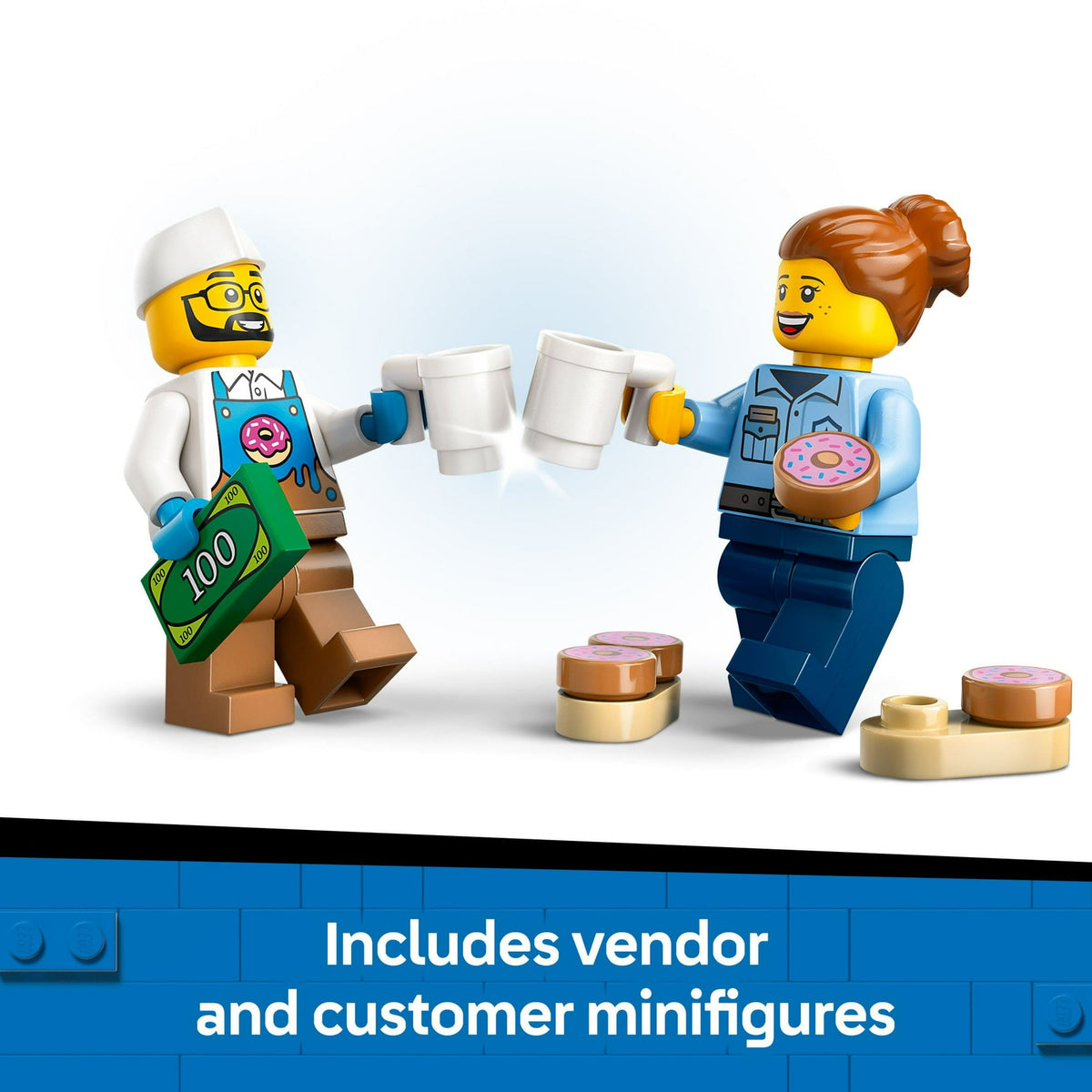 ليجو 60452 سيتي شاحنة الدونتس مكعبات التركيب LEGO