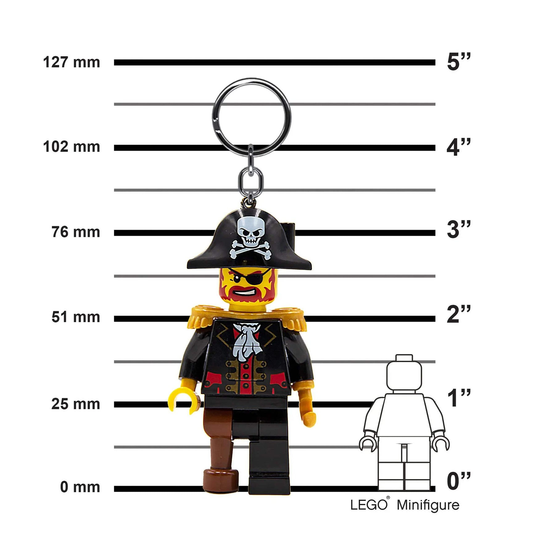 ليجو اي كيو سلسلة مفاتيح كابتن بريكبيرد مكعبات التركيب LEGO