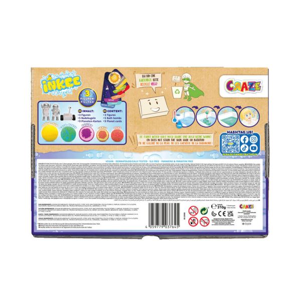 كرايز إنكي سبيس 5 قنابل استحمام سلايم CRAZE