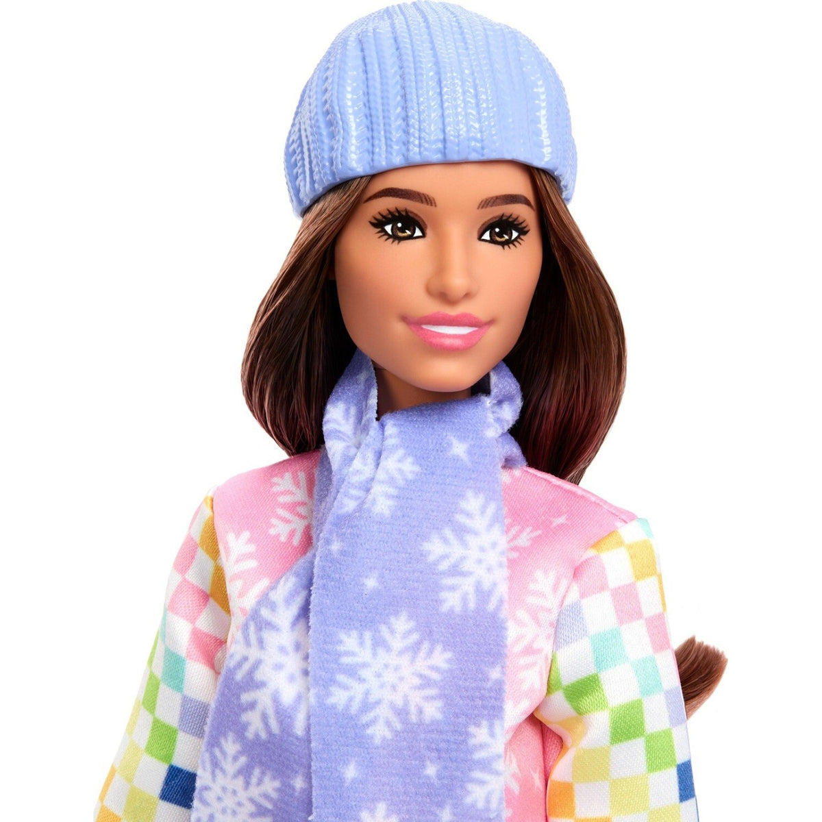 باربي دمية متزلجة الثلج بسترة وردية دمية مع اكسسوارات Barbie