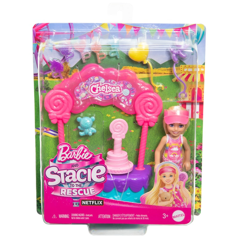 باربي دمية تشيلسي وحامل المصاصات دمية مع اكسسوارات Barbie