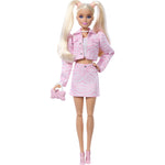باربي دمية ديلوكس ستايل بسترة وتنورة وردية دمى الشخصيات Barbie