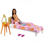 باربي دمية مع أثاث غرفة النوم دمية مع اكسسوارات Barbie