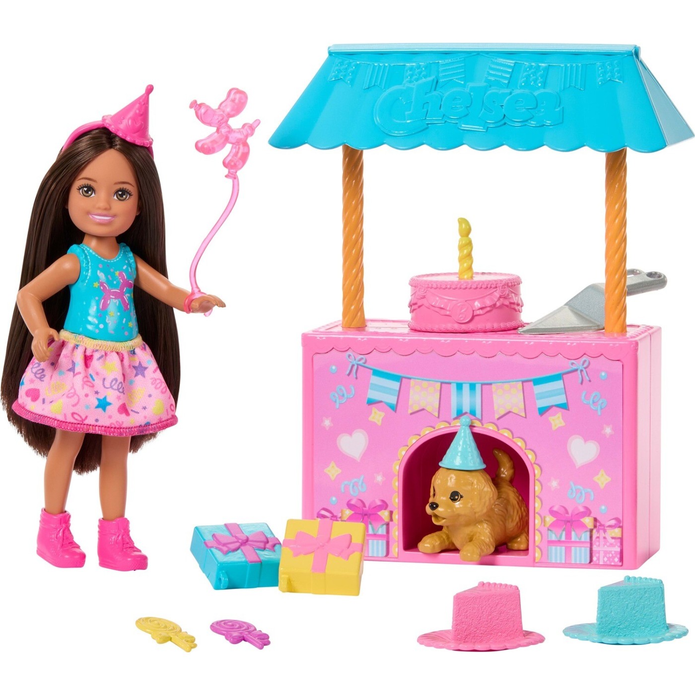 باربي دمية تشيلسي حفلة عيد الميلاد دمية مع اكسسوارات Barbie