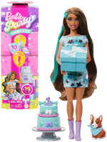باربي حفلات عيد ميلاد الحيوانات الأليفة أزرق دمية مع اكسسوارات Barbie