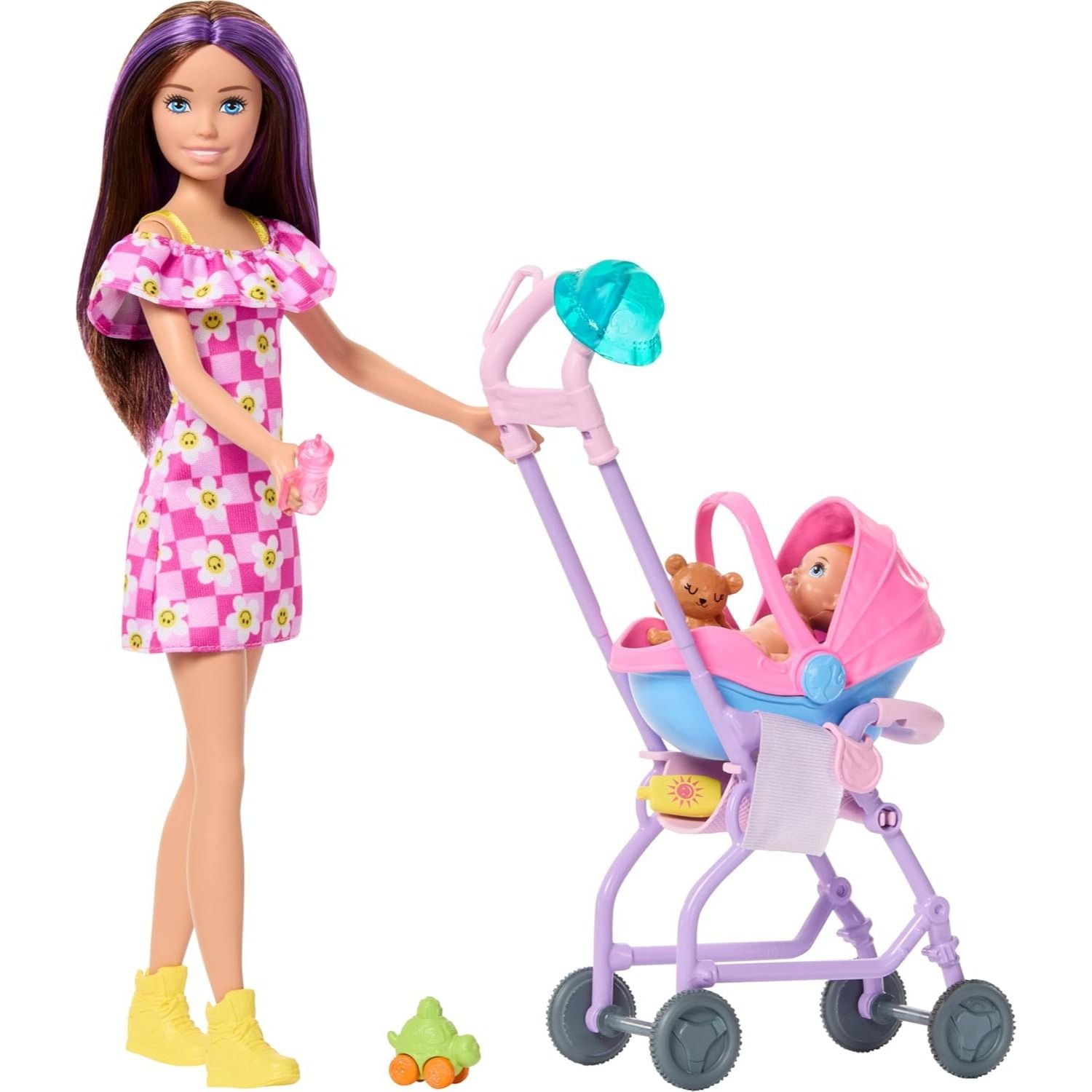 باربي سكيبر فاميلي آند فريندز دمية جليسة الأطفال دمية مع اكسسوارات Barbie