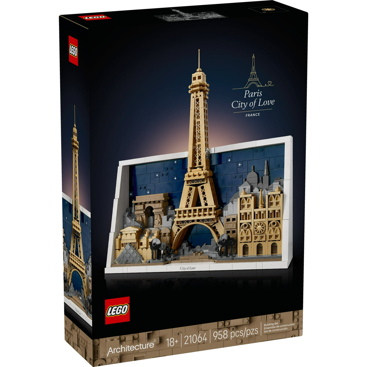 ليجو 21064 الهندسة المعمارية باريس مكعبات التركيب LEGO
