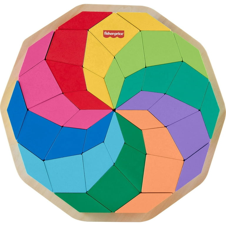فيشر برايس بزل ماندالا هندسي الخشبي العاب البزل Fisher-Price
