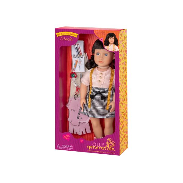 اور جينيريشن عروسة أوليندا مصممة الأزياء دمية مع اكسسوارات Our Generation