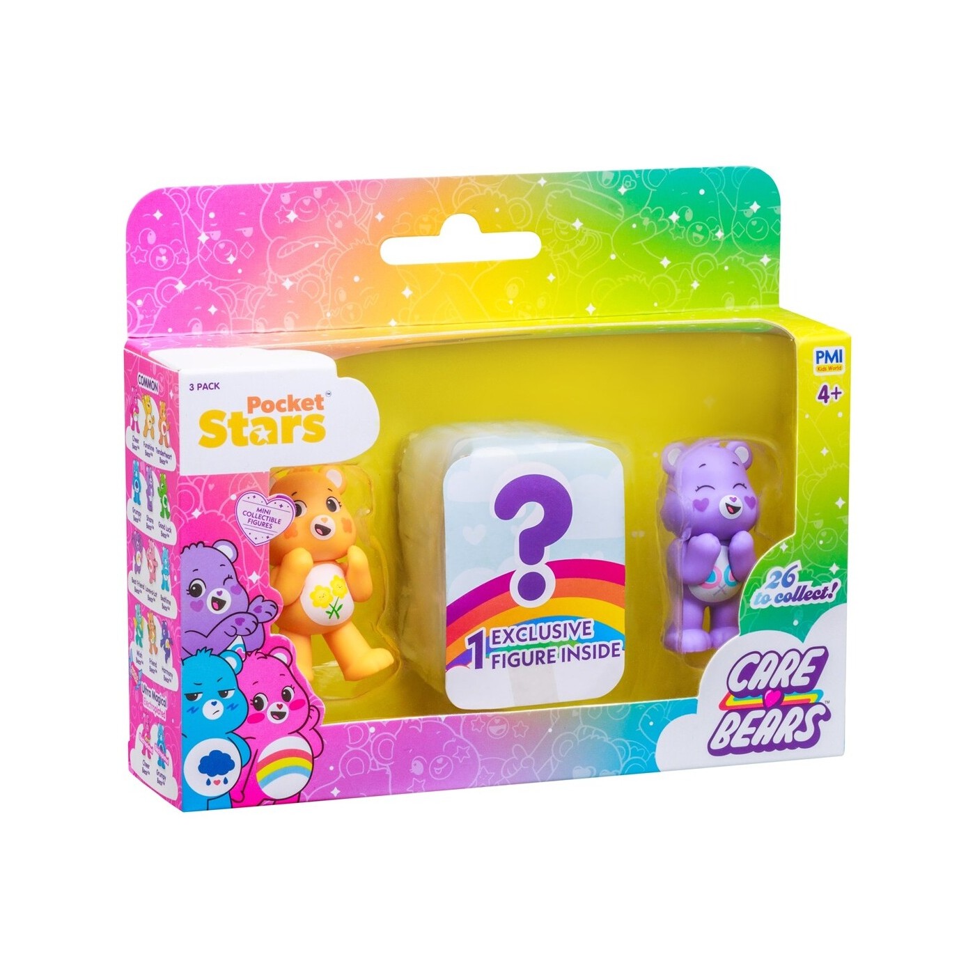 كير بيرز مجسمات الدببة اللطيفة 3 قطع - متنوعة مجسمات الشخصيات CARE BEARS
