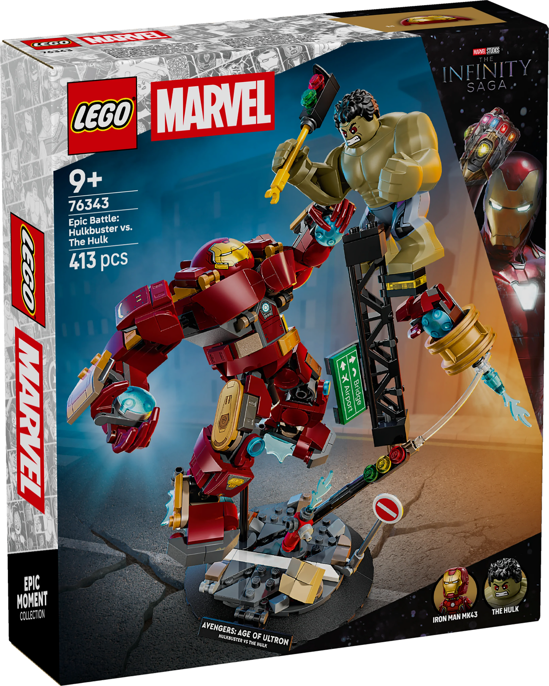 ليجو 76343 مارفل هالكباستر ضد هالك مكعبات التركيب LEGO
