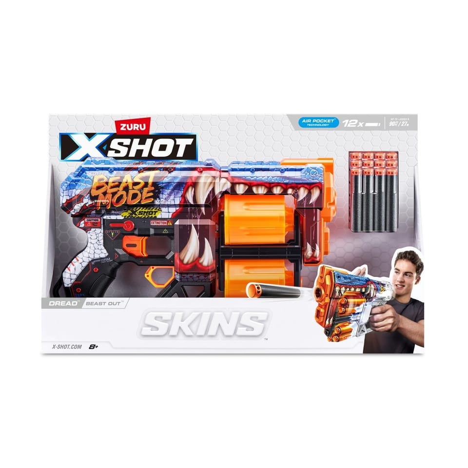 اكس شوت مسدس سكينز دريد مسدسات مطاطية Zuru