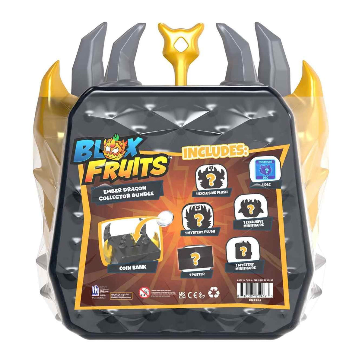 بلوكس فروتس صندوق المفاجآت إمبر دراجون الالعاب القطنية Blox Fruits