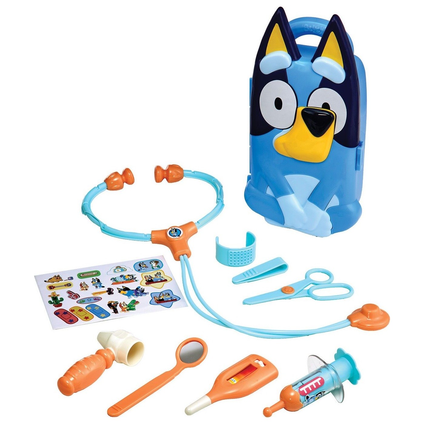 بلوي حقيبة طبيب بلوي مع 10 ملحقات التسوق والوظائف Bluey