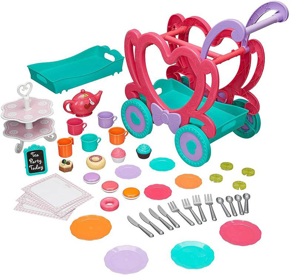 طقم لعب عربة شاي 47 قطعة ألعاب المطابخ Boley