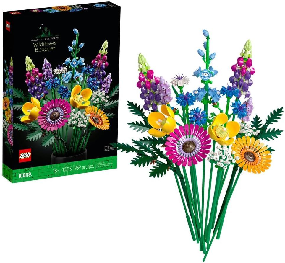ليجو مكعبات بناء باقة الزهور البرية مكعبات التركيب LEGO