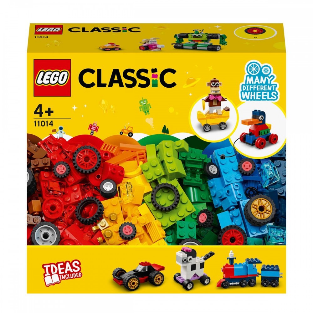 ليجو كلاسيك مجموعة لعبة بناء قطع وعجلات 653 قطعة مكعبات التركيب LEGO