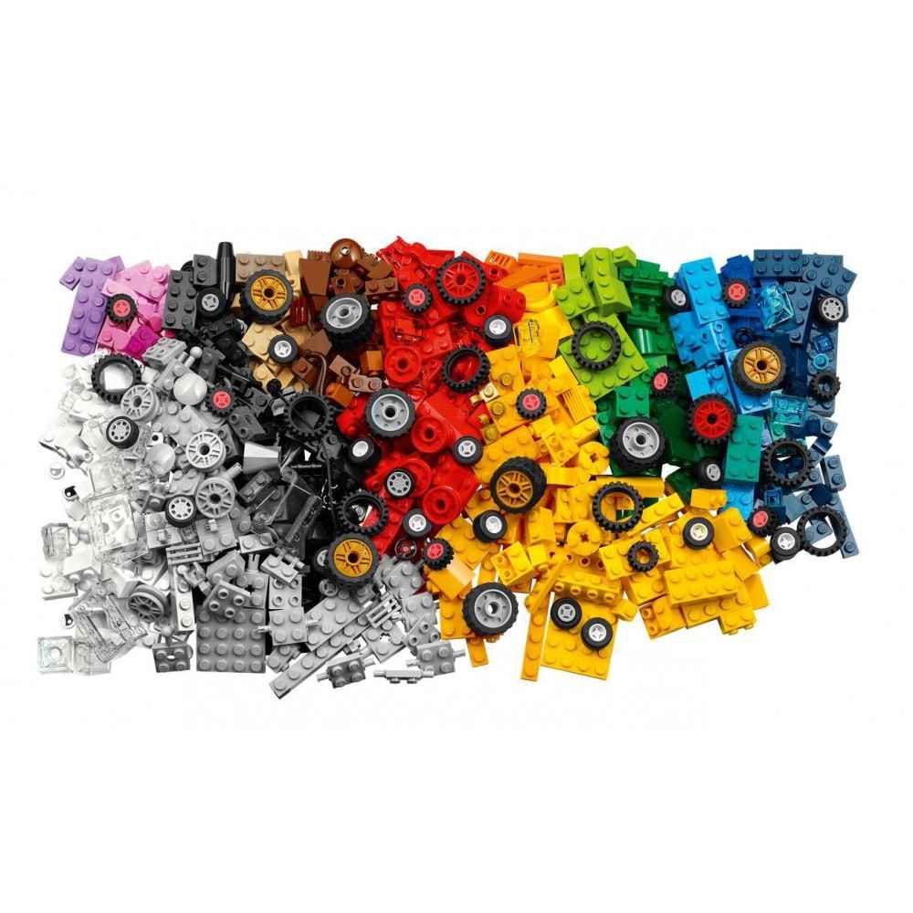 ليجو كلاسيك مجموعة لعبة بناء قطع وعجلات 653 قطعة مكعبات التركيب LEGO