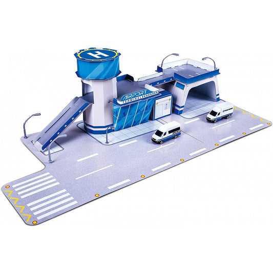 مايستو لعبة صالة المطار مع سيارتين مركبات مع مسار Maisto