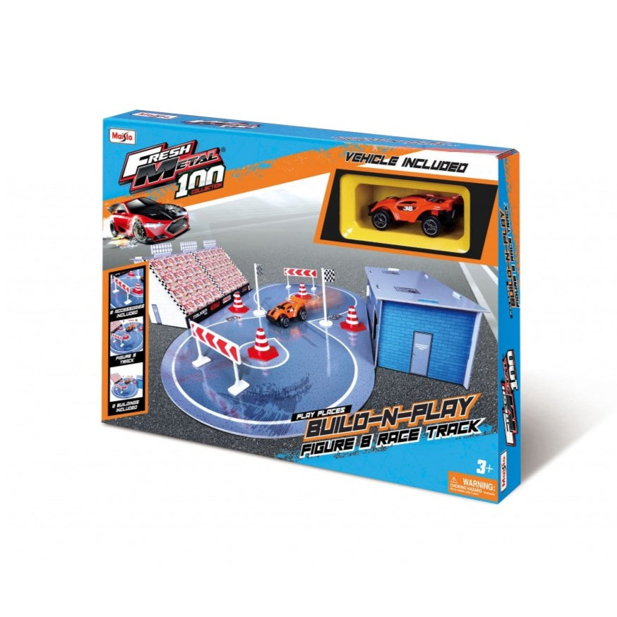مايستو مضمار السباق بيلت ان بلاي مركبات مع مسار Maisto