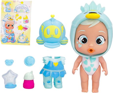 كراي بيبيز الدموع السحرية سيدني دمية مع اكسسوارات CRY Babies