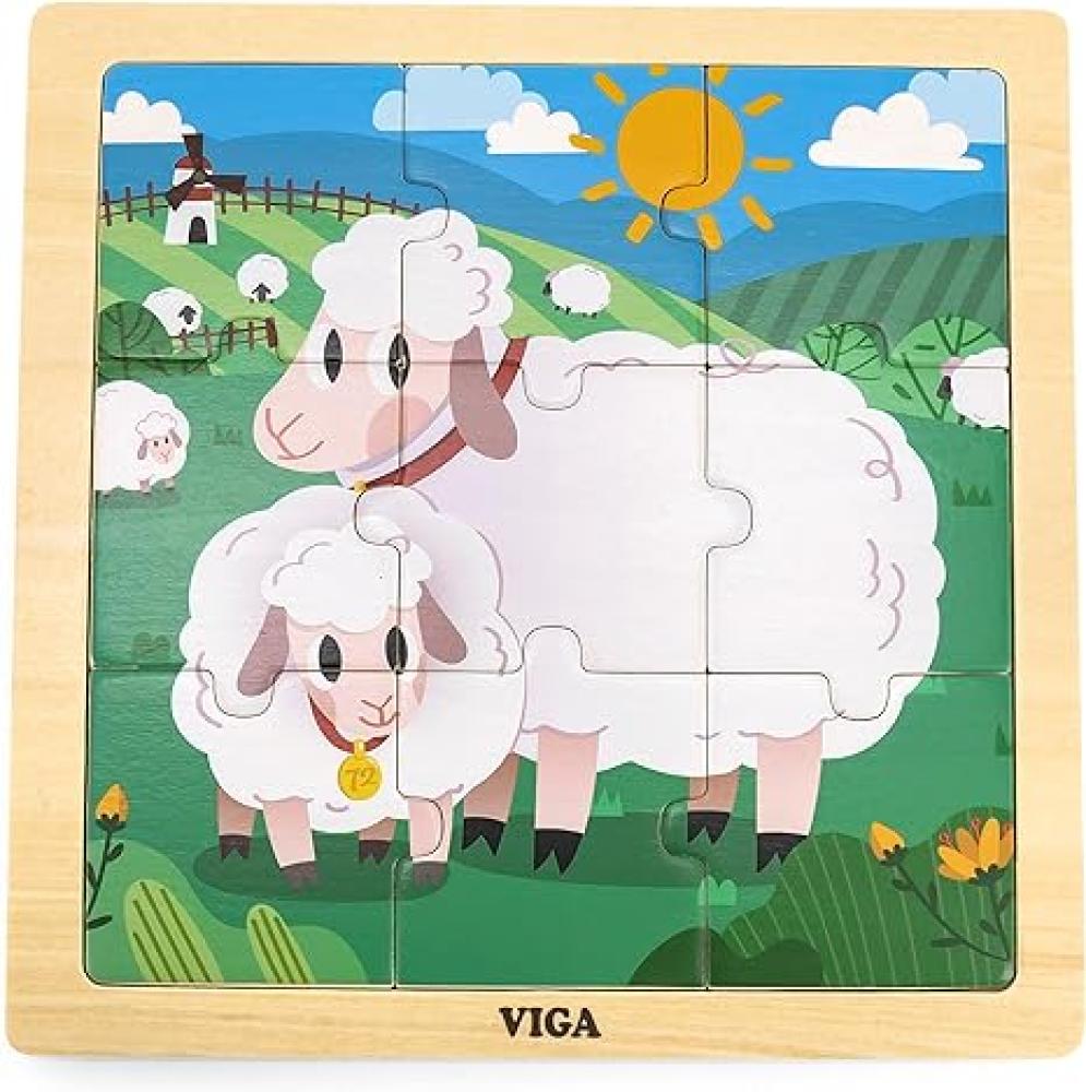 فيجا بزل تركيب خرفان 9 قطع العاب البزل VIGA