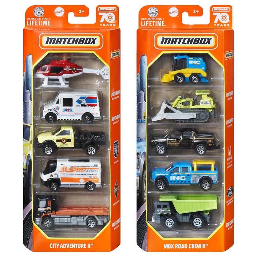 ماتش بوكس مجموعة سيارات 5 قطع اشكال متنوعة المركبات المتنوعه Matchbox