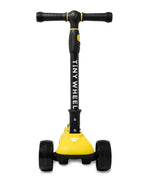 تايني ويل سكوتر أصفر و أسود 3 كفرات قابل للطي سكوتر 3 عجلات Tiny Wheel