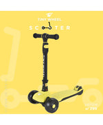تايني ويل سكوتر أصفر و أسود 3 كفرات قابل للطي سكوتر 3 عجلات Tiny Wheel