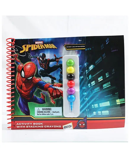 سكودل كتاب أنشطة سبايدرمان مع أقلام رسم و تلوين Skoodle