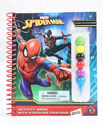 سكودل كتاب أنشطة سبايدرمان مع أقلام رسم و تلوين Skoodle