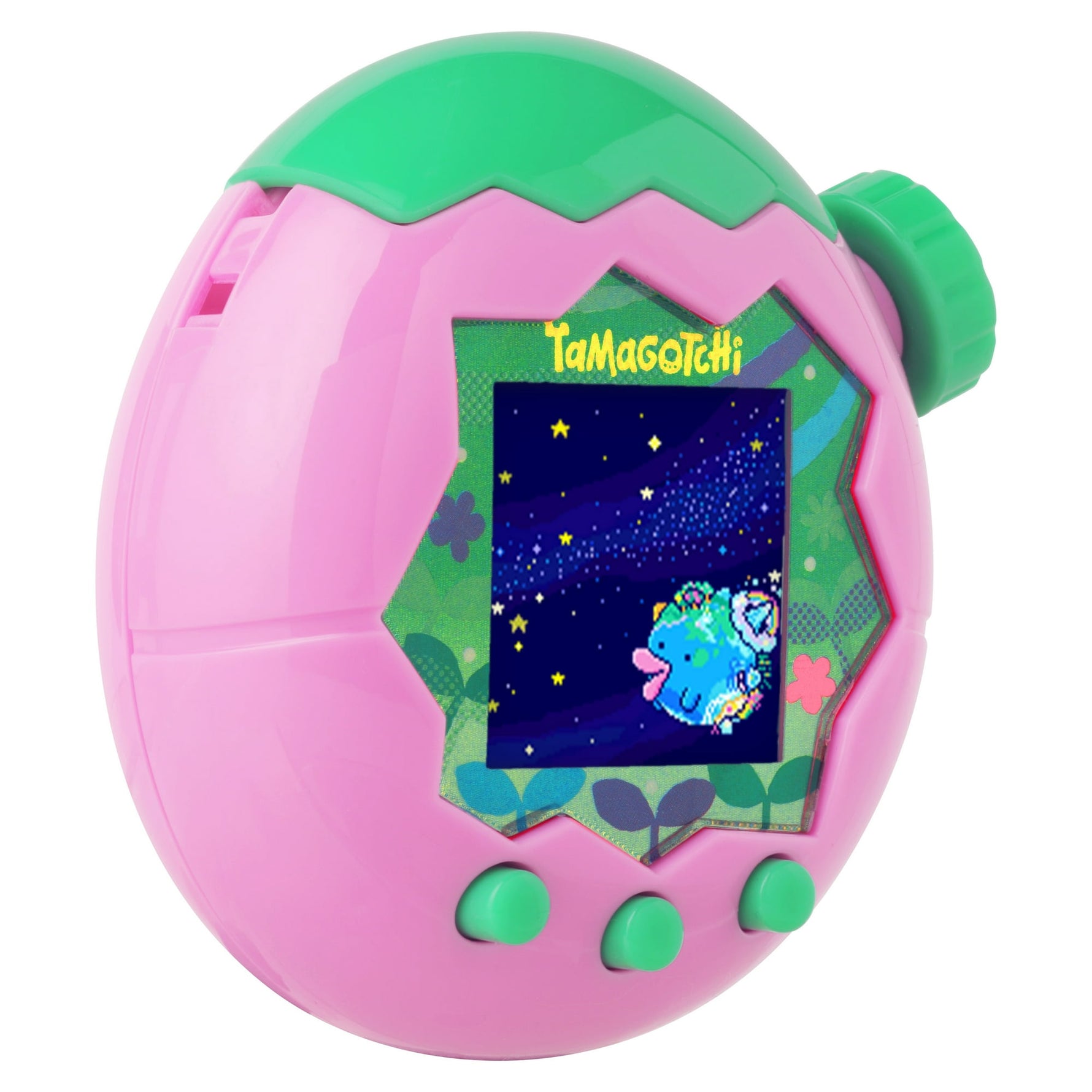 تاماجوتشي حيوان أليف إلكتروني وردي وأخضر ألعاب الكترونية Tamagotchi