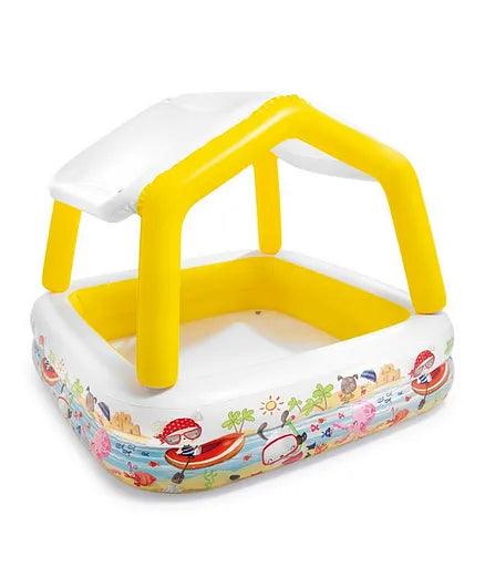 انتكس لعبة حوض سباحة مع مظلة الوان متنوعه المسابح الخارجية Intex