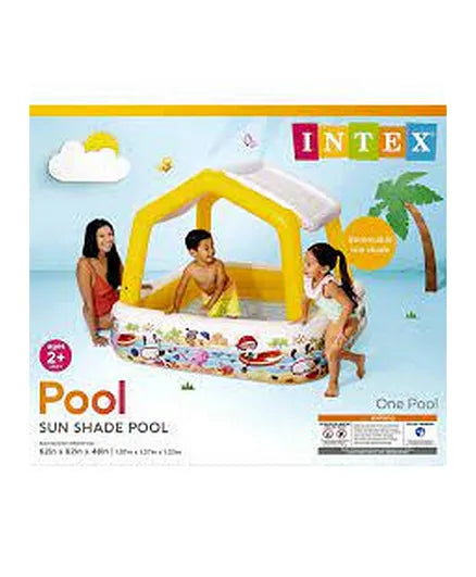 انتكس لعبة حوض سباحة مع مظلة الوان متنوعه المسابح الخارجية Intex