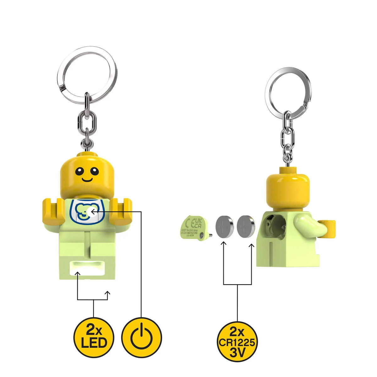 ليجو اي كيو سلسلة مفاتيح كابتن بريكبيرد مكعبات التركيب LEGO