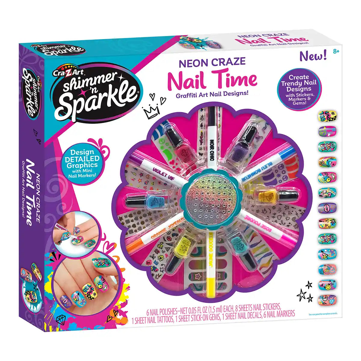 شيمر اند سباركل فن طلاء الأظافر نيون المكياج والتجميل Shimmer N Sparkle