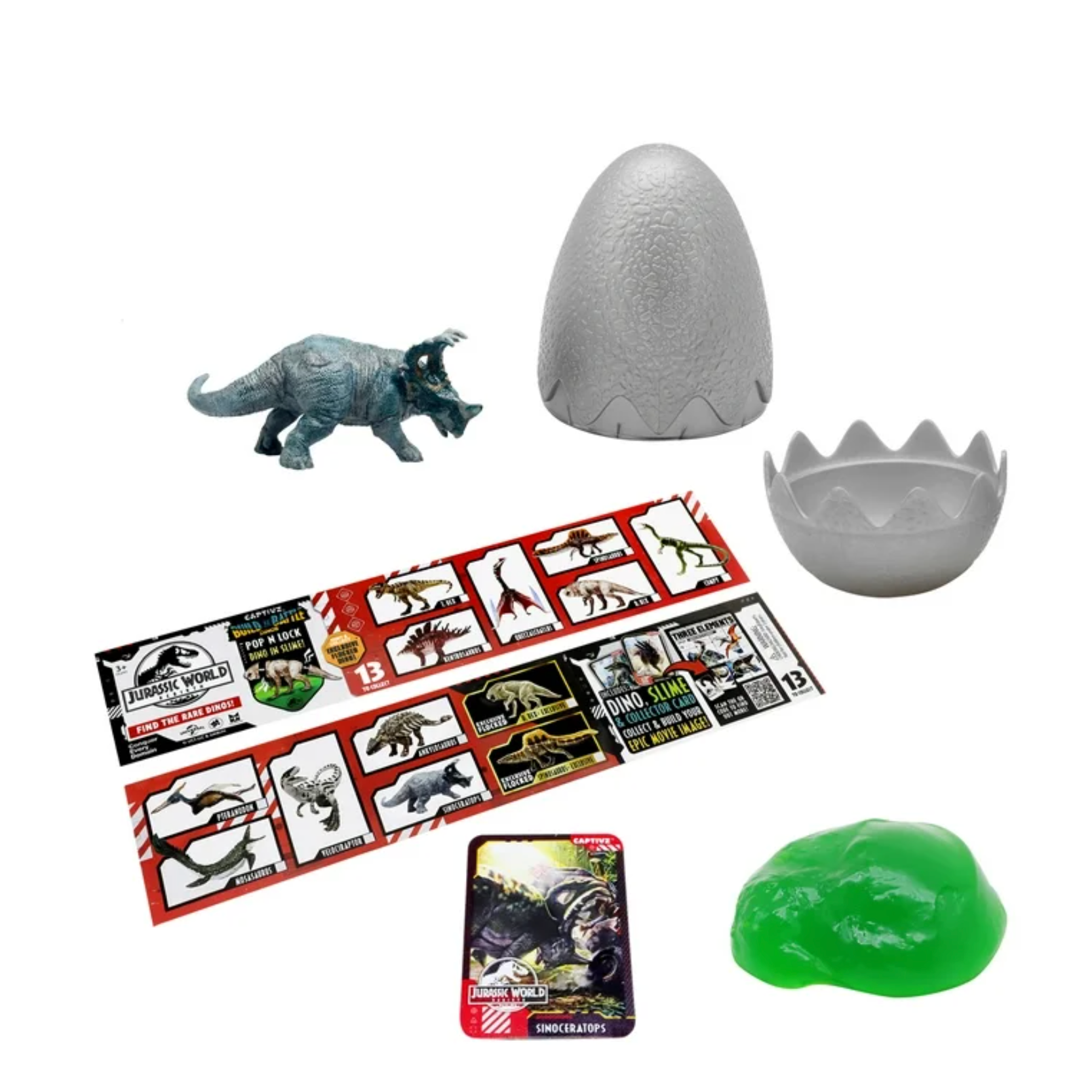 جوراسيك وورلد بيضة كابتيفز ريبيرث مجسمات الحيوانات Jurassic World