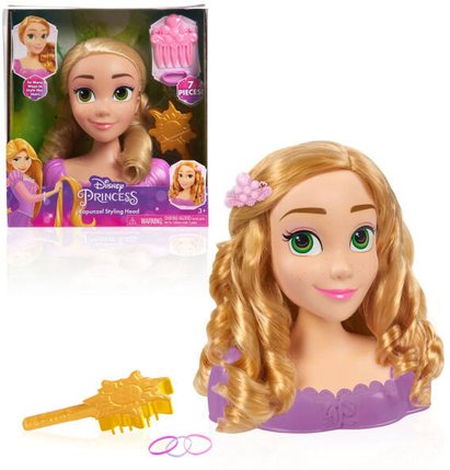 ديزني برينسس دمية تصفيف راس الاميرة رابونزيل دمية مع اكسسوارات Disney