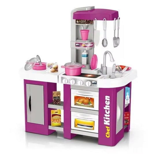 طقم مطبخ مع 53 قطعة ألعاب المطابخ LOCAL