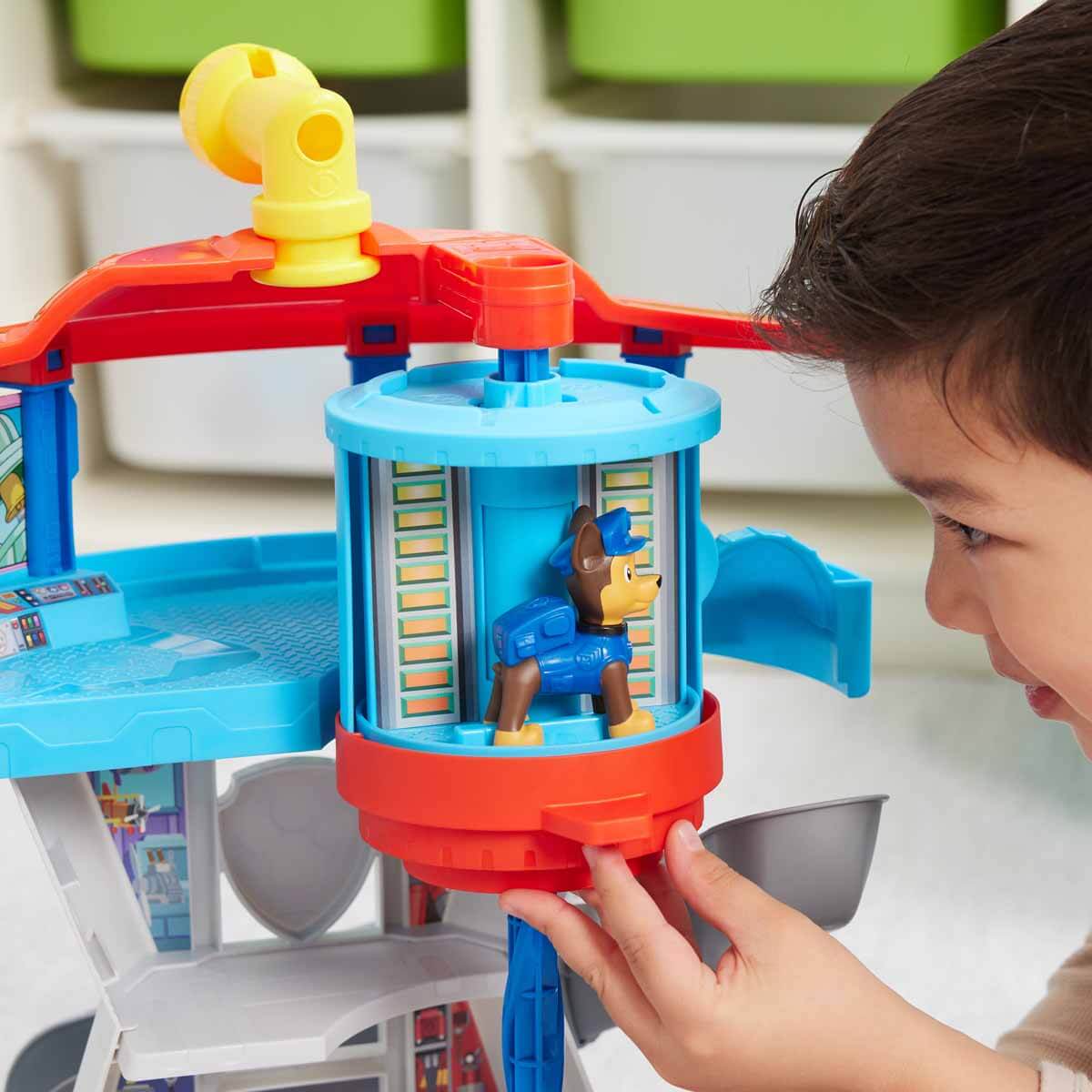 باو باترول العاب برج مراقبة مع قاذفة سيارة مركبات مع مسار Paw Patrol